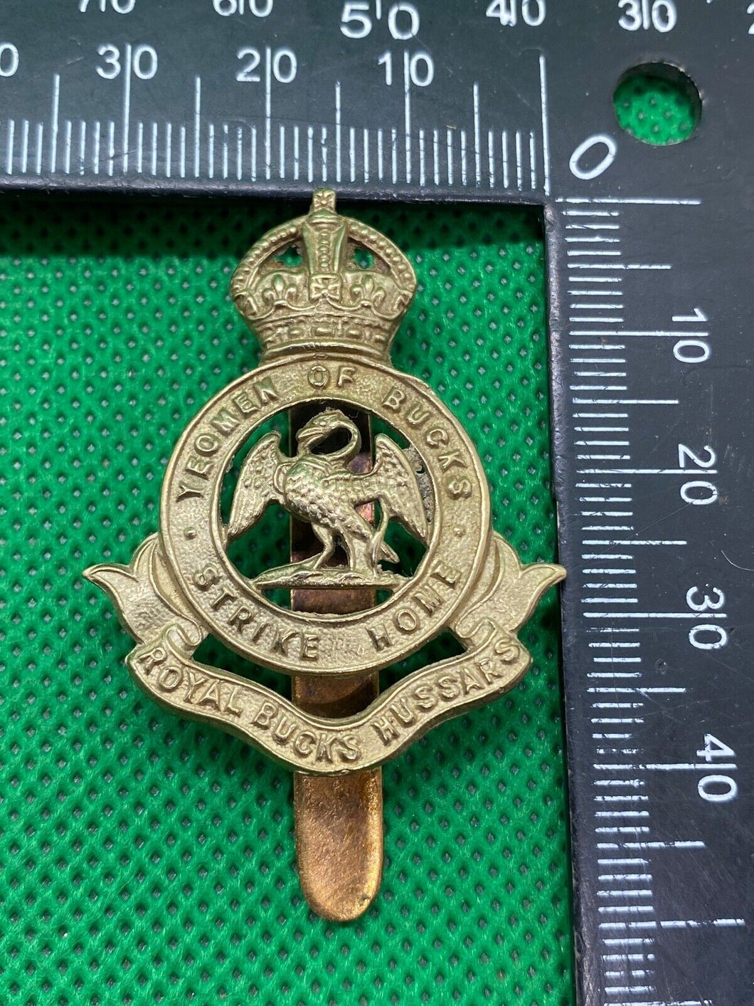 WW1 British Army Royal Bucks Hussars Regiment Cap Badge