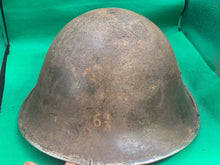 Load image into Gallery viewer, Original WW2 British Army / Canadian Army Mk3 Turtle Combat Helmet
