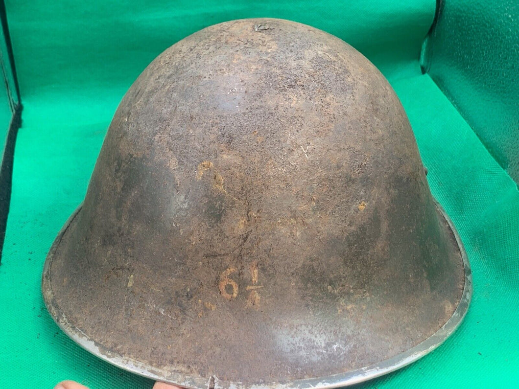 Originaler Mk3 Turtle-Kampfhelm der britischen/kanadischen Armee aus dem 2. Weltkrieg 