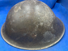 Load image into Gallery viewer, Original WW2 British Army / Canadian Army Mk3 Turtle Combat Helmet
