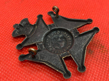 Charger l&#39;image dans la galerie, Victorian Crown The King&#39;s Royal Rifle Corps Blackened Cap Badge
