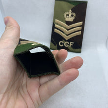 Load image into Gallery viewer, CCF DPM Camo Rank Slides / Epaulette Pair Genuine British Army - NEW
