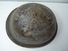 Load image into Gallery viewer, Original WW2 British / Canadian Army Mk3 High Rivet Turtle Army Combat Helmet - The Militaria Shop
