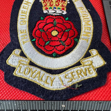 Load image into Gallery viewer, British Army The Queen&#39;s Royal Hussars Regiment Embroidered Blazer Badge
