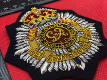 Load image into Gallery viewer, British Army Bullion Embroidered Blazer Badge - Royal Army Service Corps RASC
