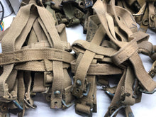 Load image into Gallery viewer, Original British Army Water Bottle Carrier Harness - WW2 37 Pattern
