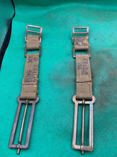 Charger l&#39;image dans la galerie, Original WW2 British Army 37 Pattern Brace Adaptors Pair - 1941 Dated
