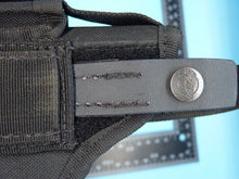 Charger l&#39;image dans la galerie, Black Fabric Tactical Belt Mounted Pistol Holster - Front Line
