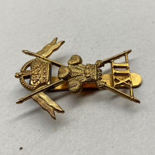 Load image into Gallery viewer, WW1 / WW2 British Army 12th Lancers Brass Cap Badge
