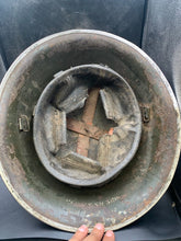 Load image into Gallery viewer, Original WW2 Canadian / British Army Mk3 High Rivet Turtle Helmet
