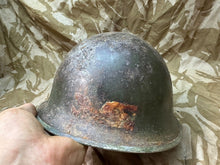 Charger l&#39;image dans la galerie, WW2 Mk3 High Rivet Turtle - British / Canadian Army Helmet - Nice Original
