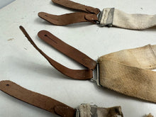 Charger l&#39;image dans la galerie, Original WW2 British Army / RAF Trouser Suspenders - Well Worn Example
