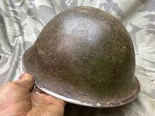 Load image into Gallery viewer, Original WW2 Canadian / British Army Mk3 High Rivet Turtle Helmet
