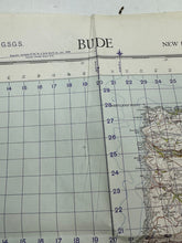 Lade das Bild in den Galerie-Viewer, Original WW2 British Army OS Map of England - War Office - Bude
