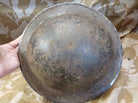 Original WW2 British Style South African Mk2 Army Combat Helmet - The Militaria Shop