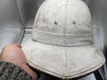 Load image into Gallery viewer, WW2 Era British Army Royal Marine Bandsman&#39;s White Pith Helmet. Original.
