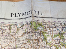 Load image into Gallery viewer, WW2 1940 British Army General Staff - War Office Army Map of PLYMOUTH.
