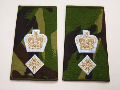 DPM Rank Slides / Epaulette Pair Genuine British Army - Lieutenant Colonel - The Militaria Shop