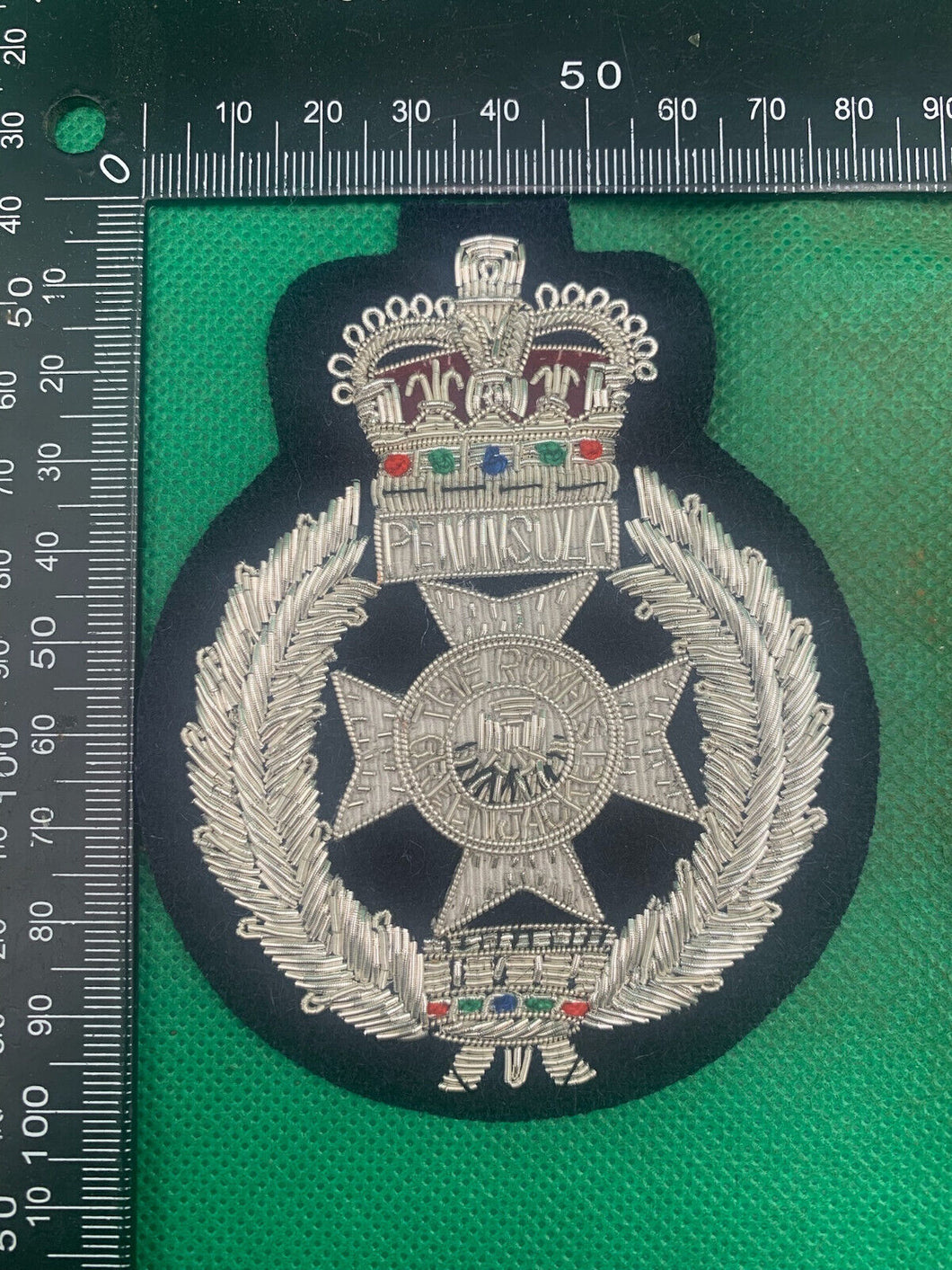 British Army Bullion Embroidered Blazer Badge - Royal Green Jackets