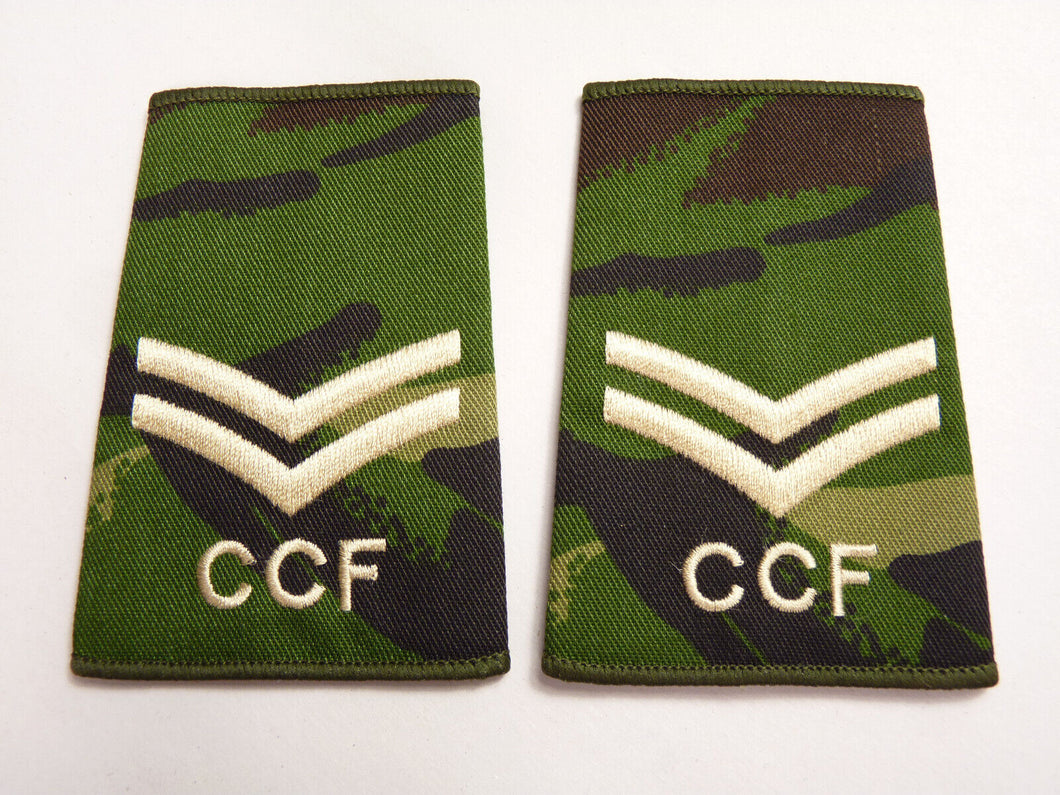 DPM Rank Slides / Epaulette Pair Genuine British Army - CCF Corporal