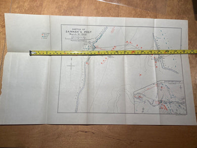 Original Boer War / British Army / Planning Map. SANNAH'S POST March 1900. - The Militaria Shop