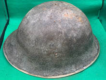 Load image into Gallery viewer, Original WW2 British Army / Canadian Army Mk3 Turtle Combat Helmet
