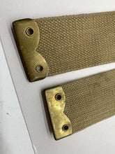 Load image into Gallery viewer, Original WW2 British Army 37 Pattern L Straps Pair - Wartime Dated
