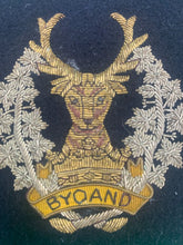 Load image into Gallery viewer, British Army Bullion Embroidered Blazer Badge - Gordon Highlanders
