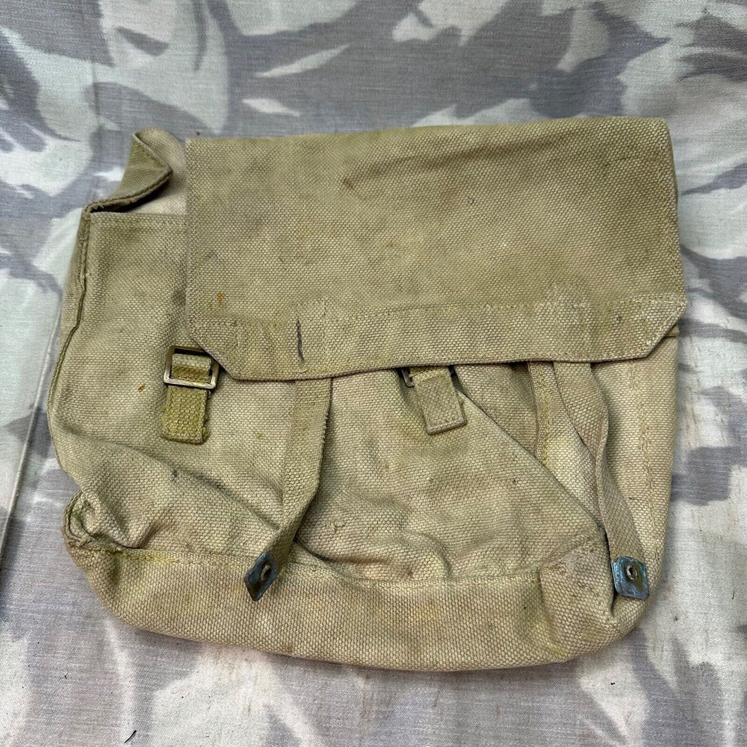 Original British Army 37 Pattern Webbing Small Pack - WW2 Pattern