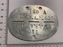Load image into Gallery viewer, Original WW2 German Army Soldiers Dog Tags - 1 1./J.F.A.R.639
