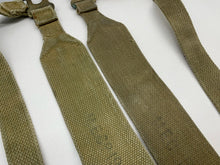 Load image into Gallery viewer, Original WW2 British Army 37 Pattern L Straps Pair - Wartime Dated
