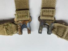 Charger l&#39;image dans la galerie, Original WW2 British Army L-Straps Pair 1944 Dated 37 Pattern Webbing
