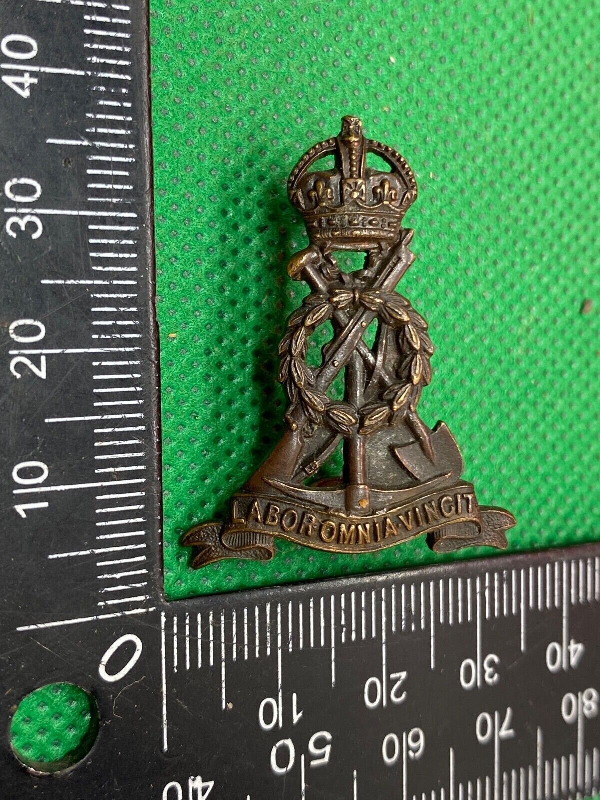 Original WW1 / WW2 British Army Officer's Pioneer/Labour Corps Bronze ...