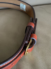 Load image into Gallery viewer, TWBC Brown Leather Pistol Police Belt - Varied Sizes - Hidden Coin Compartment
