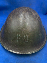 Load image into Gallery viewer, Original WW2 British Army / Canadian Army Mk3 Turtle Combat Helmet - FD
