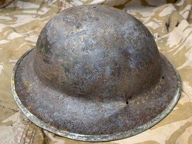 Original WW2 South African Army Mk2 Brodie Helmet - British Style Combat Helmet - The Militaria Shop