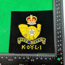 Load image into Gallery viewer, British Army Kings Own Yorkshire Light InfantryRegiment Embroidered Blazer Badge
