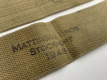 Load image into Gallery viewer, Original WW2 British Army 37 Pattern L Straps Pair - Wartime Dated
