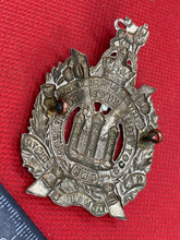 Load image into Gallery viewer, Original WW1 / WW2 British Army King&#39;s Own Scottish Borderer&#39;s Cap Badge
