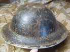 Original WW2 British Style South African Mk2 Army Combat Helmet - The Militaria Shop