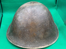 Load image into Gallery viewer, Original WW2 British Army / Canadian Army Mk3 Turtle Combat Helmet
