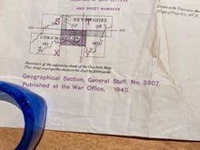Load image into Gallery viewer, WW2 - 1940 British Army General Staff War Office Army Map of PLYMOUTH
