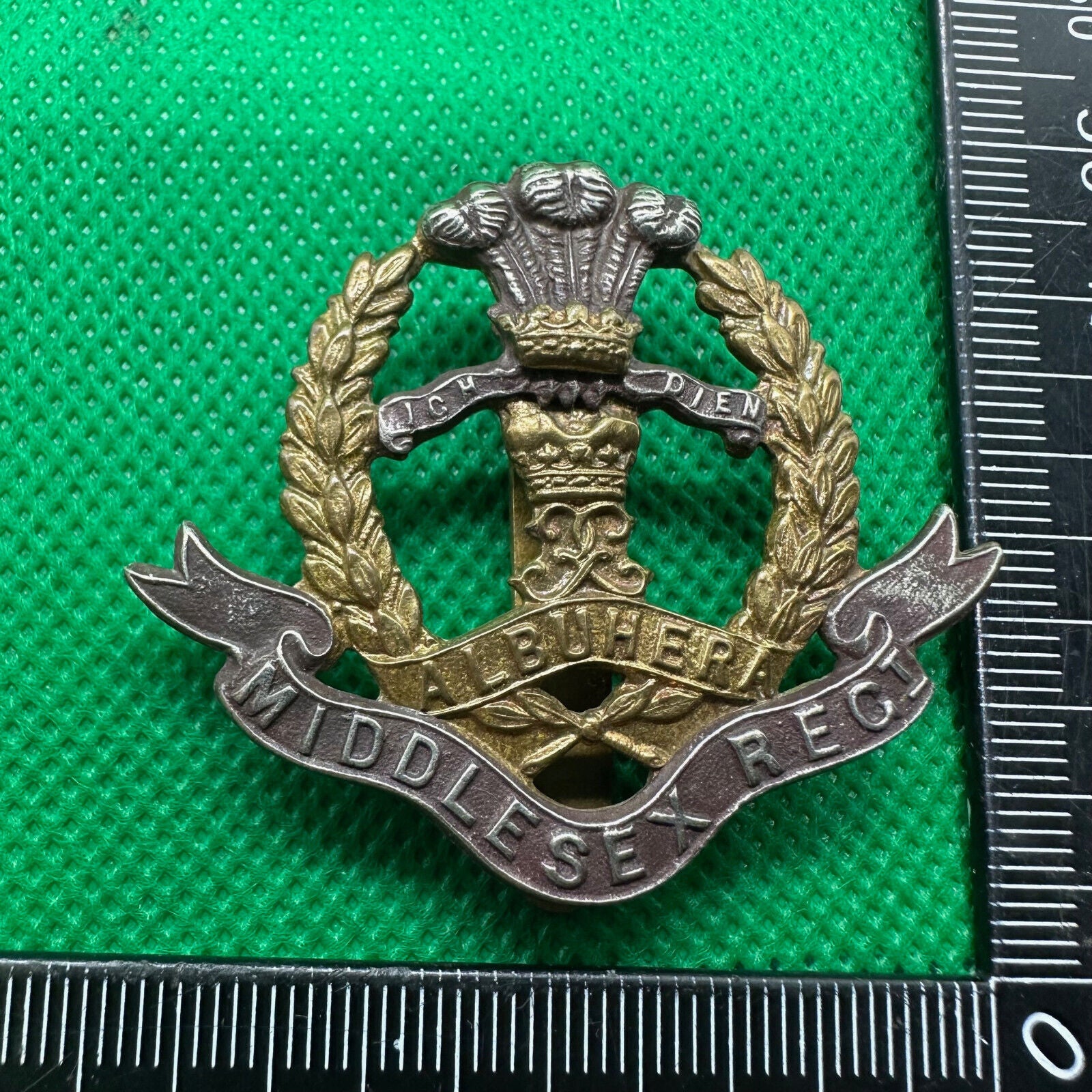 Original British Army Middlesex Regiment Cap Badge | The Militaria Shop