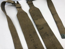 Charger l&#39;image dans la galerie, Original WW2 British Army 37 Pattern L Straps Pair - Wartime Dated
