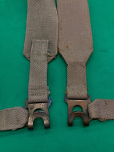 Load image into Gallery viewer, Original WW2 Pattern British Army L Straps Pair - 37 Pattern Webbing Haversack - The Militaria Shop
