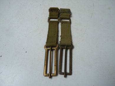 Original WW2 British Army 37 Pattern Webbing Brace Adaptor Pair - The Militaria Shop