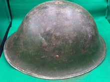 Lade das Bild in den Galerie-Viewer, Originaler Mk3 Turtle-Kampfhelm der britischen/kanadischen Armee aus dem 2. Weltkrieg 
