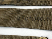 Charger l&#39;image dans la galerie, Original WW2 British Army 37 Pattern L Straps Pair - Wartime Dated
