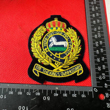 Load image into Gallery viewer, British Army 3rd The King&#39;s Own Hussars Regiment Embroidered Blazer Badge
