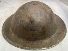 Load image into Gallery viewer, Original WW2 Combat Helmet - British / South African Army Mk2 Brodie Helmet
